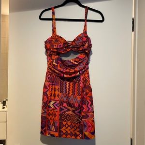 MARA HOFFMAN 2012 AZTEC PATTERNED MINI DRESS